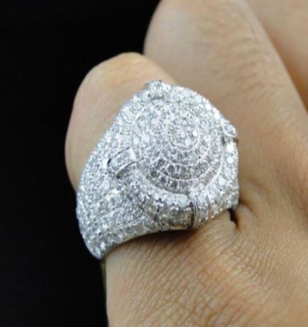 R65 Silver Multi Rhinestone Ring - Iris Fashion Jewelry