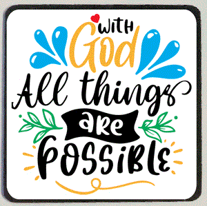 M211 All Things Are Possible Refrigerator Magnet - Iris Fashion Jewelry
