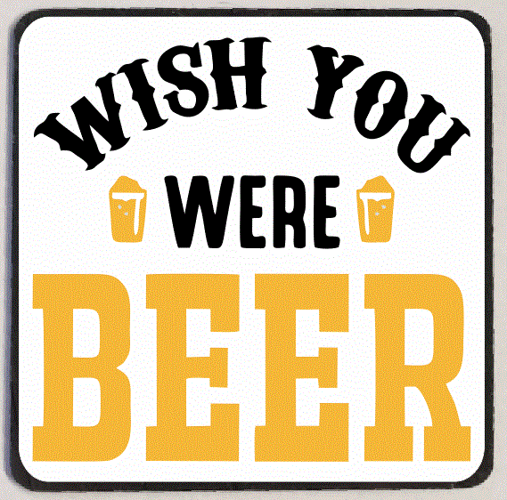 M214 Wish You Were Beer Refrigerator Magnet - Iris Fashion Jewelry