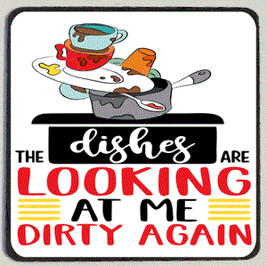 M216 Dishes Looking At Me Dirty Refrigerator Magnet - Iris Fashion Jewelry