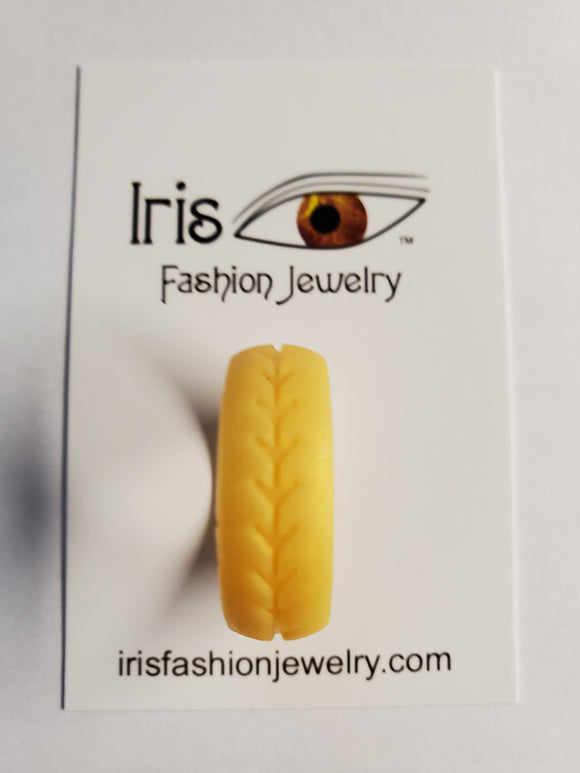 SR05 Yellow Arrow Design Silicone Ring - Iris Fashion Jewelry