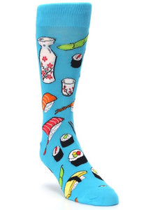 SF446 Fashion Blue Sushi Socks - Iris Fashion Jewelry