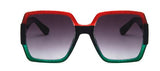 S11 Red-Black-Green Sparkle Design Sunglasses - Iris Fashion Jewelry