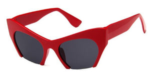 S95 Red Open Bottom Frame Sunglasses - Iris Fashion Jewelry