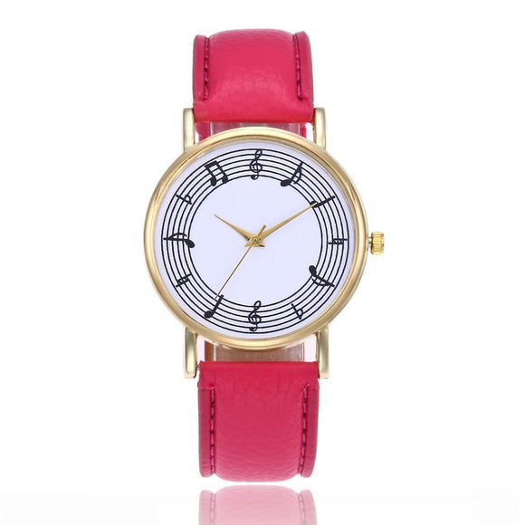 W284 Rose Red Melody Collection Quartz Watch - Iris Fashion Jewelry