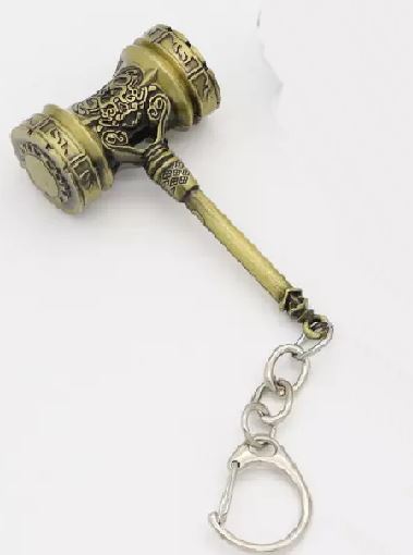 K94 Gold Decorated Hammer Keychain - Iris Fashion Jewelry