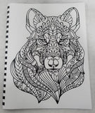 AB01 Wolves Coloring Book