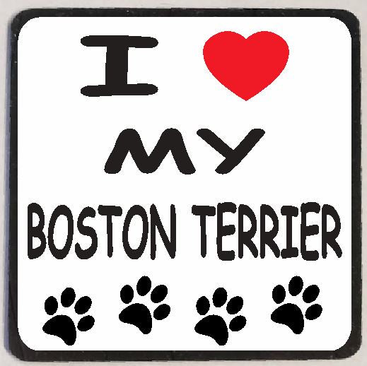 M110 I Love My Boston Terrier - Iris Fashion Jewelry