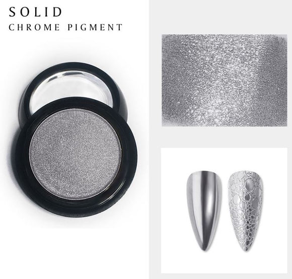 NS12 Solid Chrome Pigment SILVER - Iris Fashion Jewelry