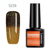 NS17 Thermal Gel Polish BROWN GLITTER-LIGHT BROWN #5216 - Iris Fashion Jewelry