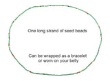 B1072 Translucent Blue Seed Beads Strand Bracelet - Iris Fashion Jewelry