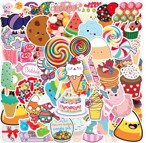 ST17 Sweet Treats Collection. 20 Pieces Assorted Stickers