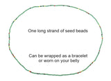 B1082 Fashion Blue Seed Beads Strand Bracelet - Iris Fashion Jewelry