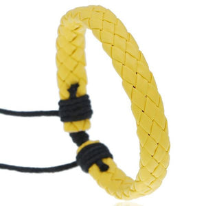 B717 Yellow Leather Bracelet - Iris Fashion Jewelry