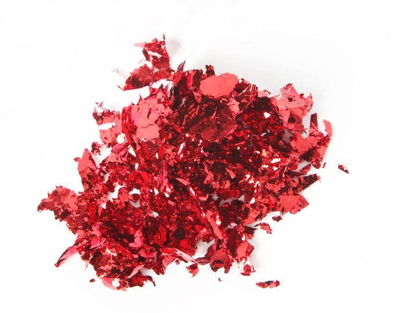 NS34 RED Foil Flakes - Iris Fashion Jewelry