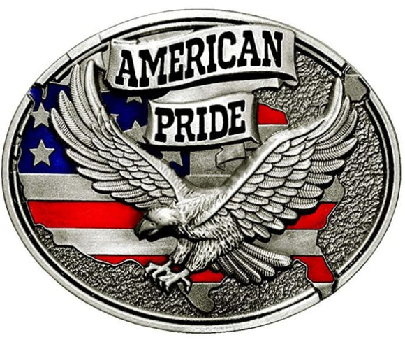 BU17 American Pride Belt Buckle - Iris Fashion Jewelry