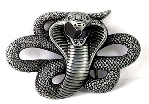 BU51 Cobra Snake Belt Buckle - Iris Fashion Jewelry