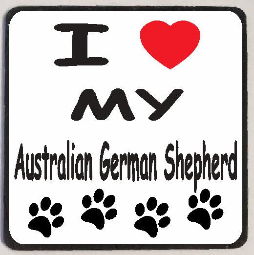 M148 I Love My Australian German Shepherd - Iris Fashion Jewelry