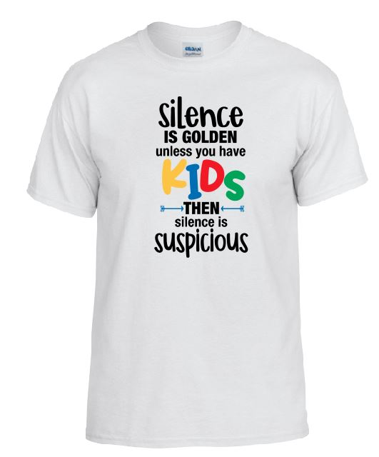 TS17 Silence Is Golden White T-Shirt