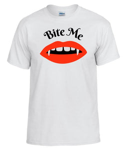 TS27 Bite Me White T-Shirt