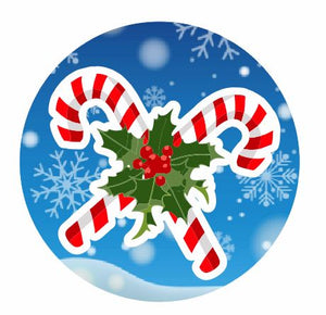 CT06 Candy Canes Coaster