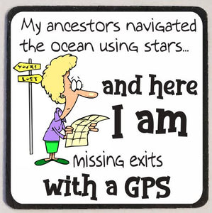 M159 Lost With GPS Funny Magnet - Iris Fashion Jewelry